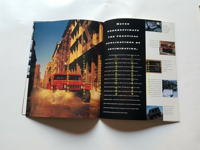 HUMMER fuoristrada depliant USA originale