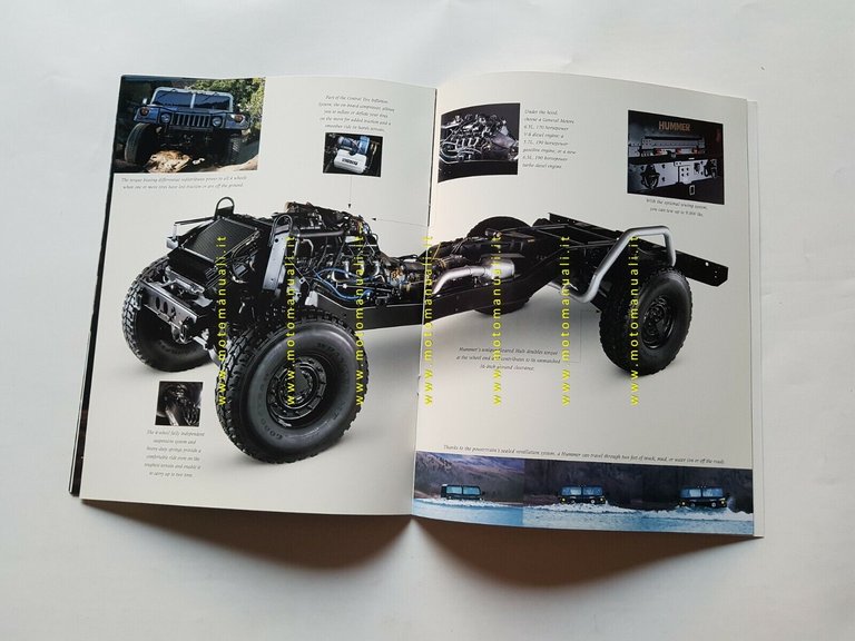 HUMMER fuoristrada depliant USA originale