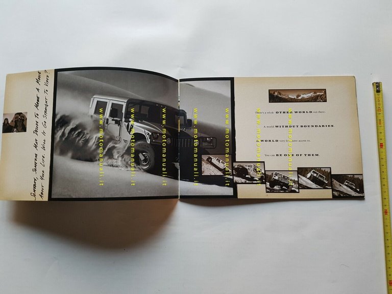 HUMMER fuoristrada depliant USA originale anni 90