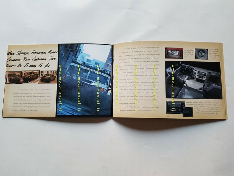 HUMMER fuoristrada depliant USA originale anni 90