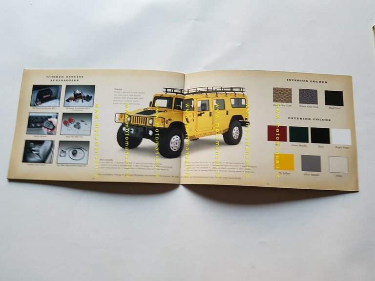 HUMMER fuoristrada depliant USA originale anni 90
