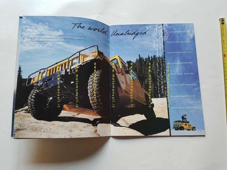 HUMMER fuoristrada modelli 1999 depliant USA originale