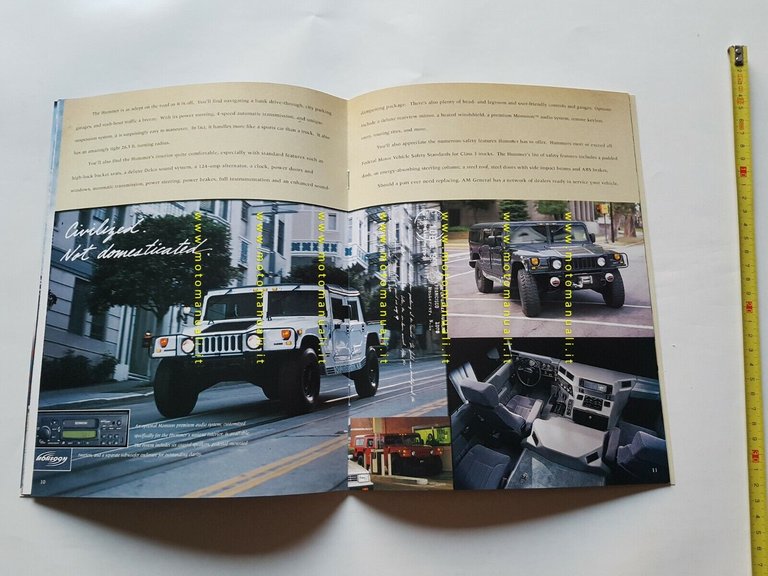 HUMMER fuoristrada modelli 1999 depliant USA originale