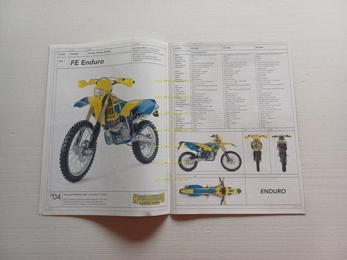 Husaberg modelli Enduro Cross Supermotard 2004 depliant inglese originale
