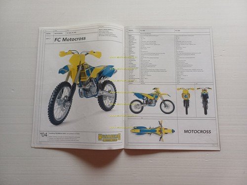 Husaberg modelli Enduro Cross Supermotard 2004 depliant inglese originale