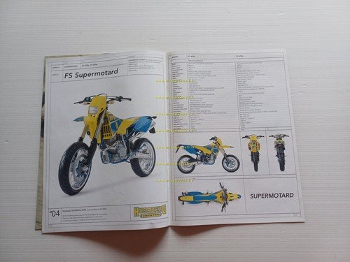 Husaberg modelli Enduro Cross Supermotard 2004 depliant inglese originale