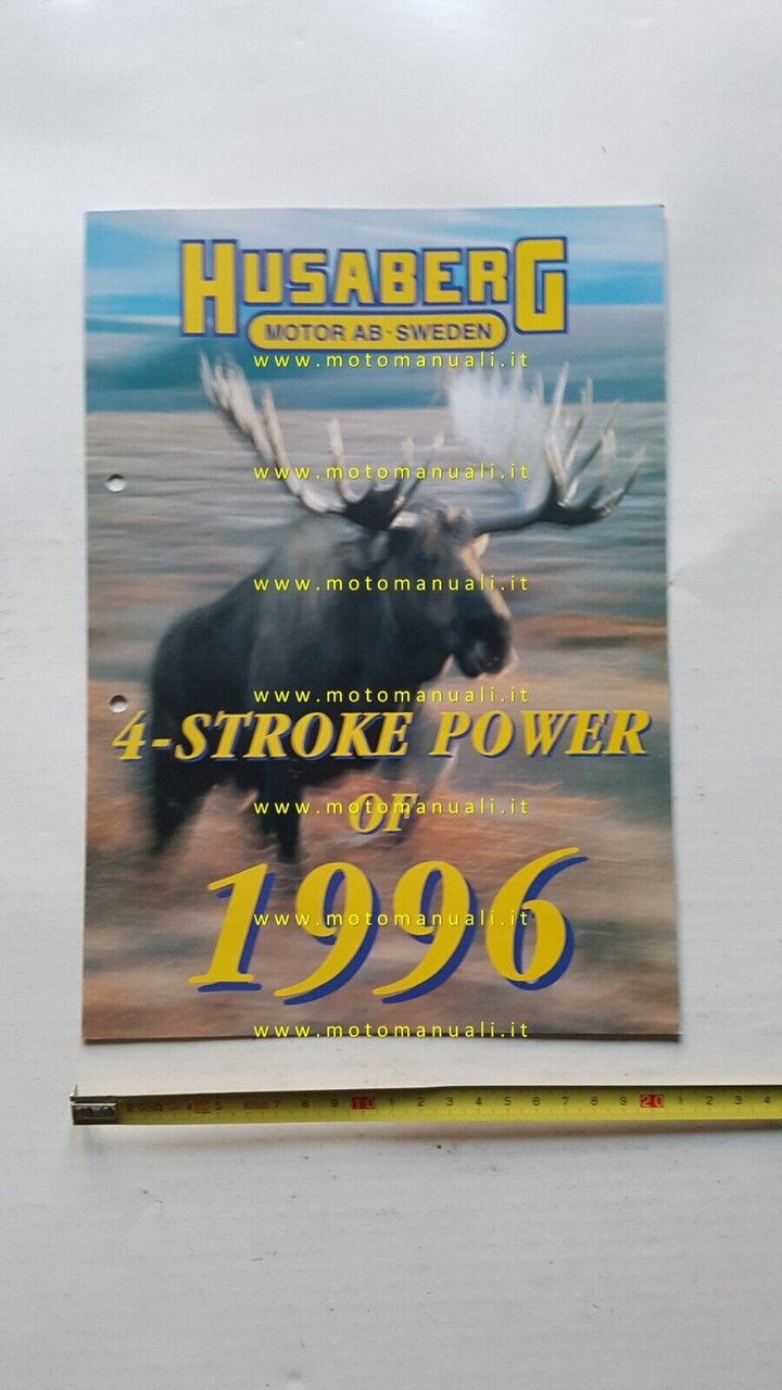 Husaberg produzione FE-FC 1996 depliant originale inglese