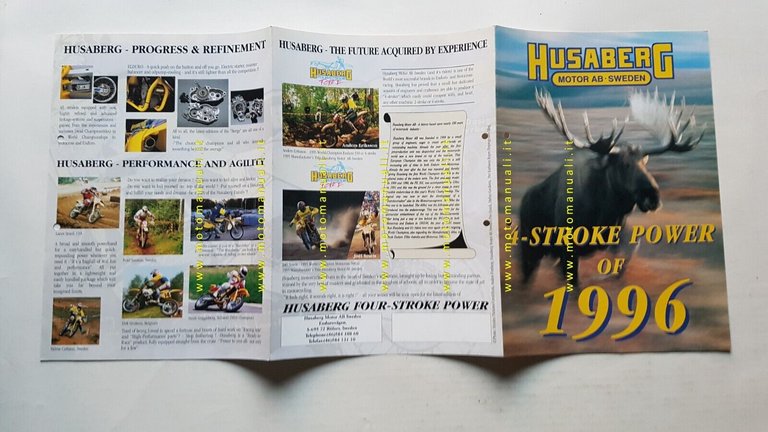 Husaberg produzione FE-FC 1996 depliant originale inglese