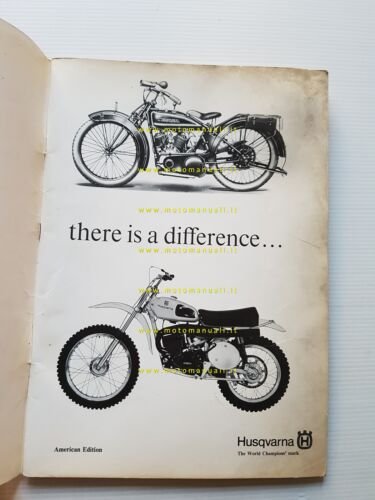 Husqvarna 125 CR - 125 SC 1973 Manuale Officina originale