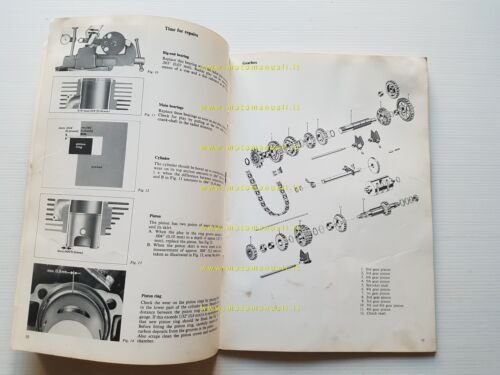 Husqvarna 125 CR - 125 SC 1973 Manuale Officina originale