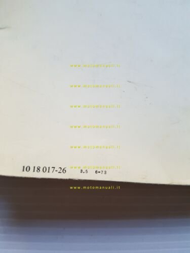 Husqvarna 125 CR - 125 SC 1973 Manuale Officina originale