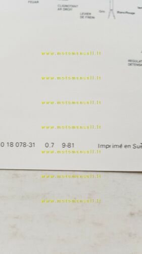 Husqvarna 125 WR Enduro 1981 scheda tecnica cartella stampa no …