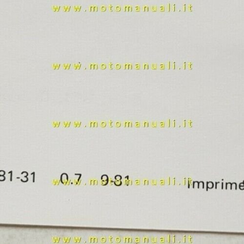 Husqvarna 250 WR Enduro 1981 scheda tecnica cartella stampa no …