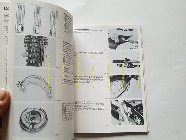 HUSQVARNA 250 XC 1982 manuale uso officina INGLESE moto originale