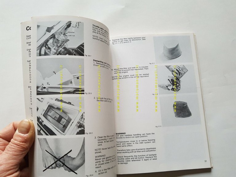HUSQVARNA 250 XC 1982 manuale uso officina INGLESE moto originale
