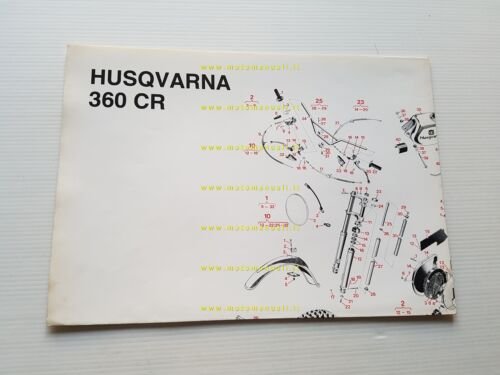Husqvarna 360 CR 1975 catalogo ricambi originale