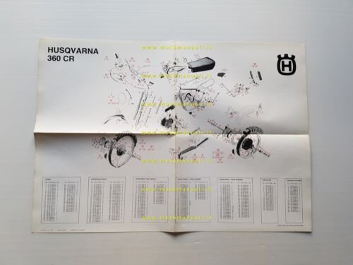 Husqvarna 360 CR 1975 catalogo ricambi originale