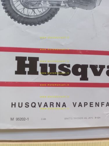 Husqvarna 360 Cross 1966 depliant originale inglese
