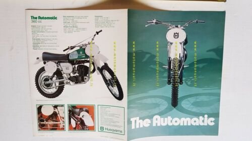 Husqvarna 360 Cross Automatic 1975 depliant INGLESE moto originale brochure