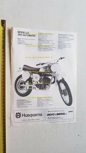 Husqvarna 360 Cross Automatic depliant ITALIANO moto originale brochure