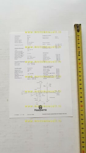 Husqvarna 430 WR Enduro 1981 scheda tecnica cartella stampa no …
