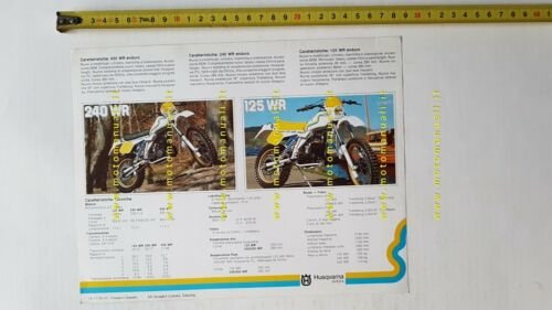 Husqvarna 430 WR + modelli Enduro 1983 depliant moto originale …