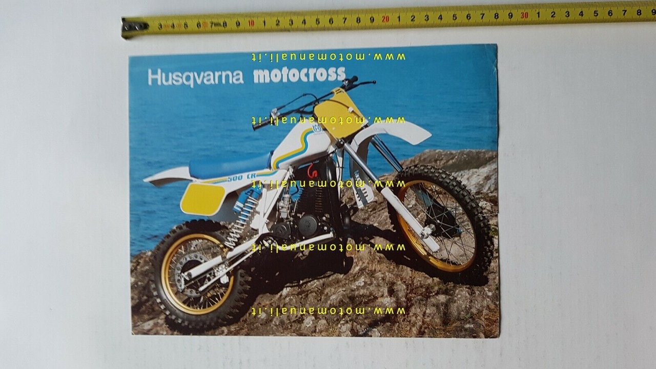 Husqvarna 500 CR + modelli Cross 1983 depliant moto originale …