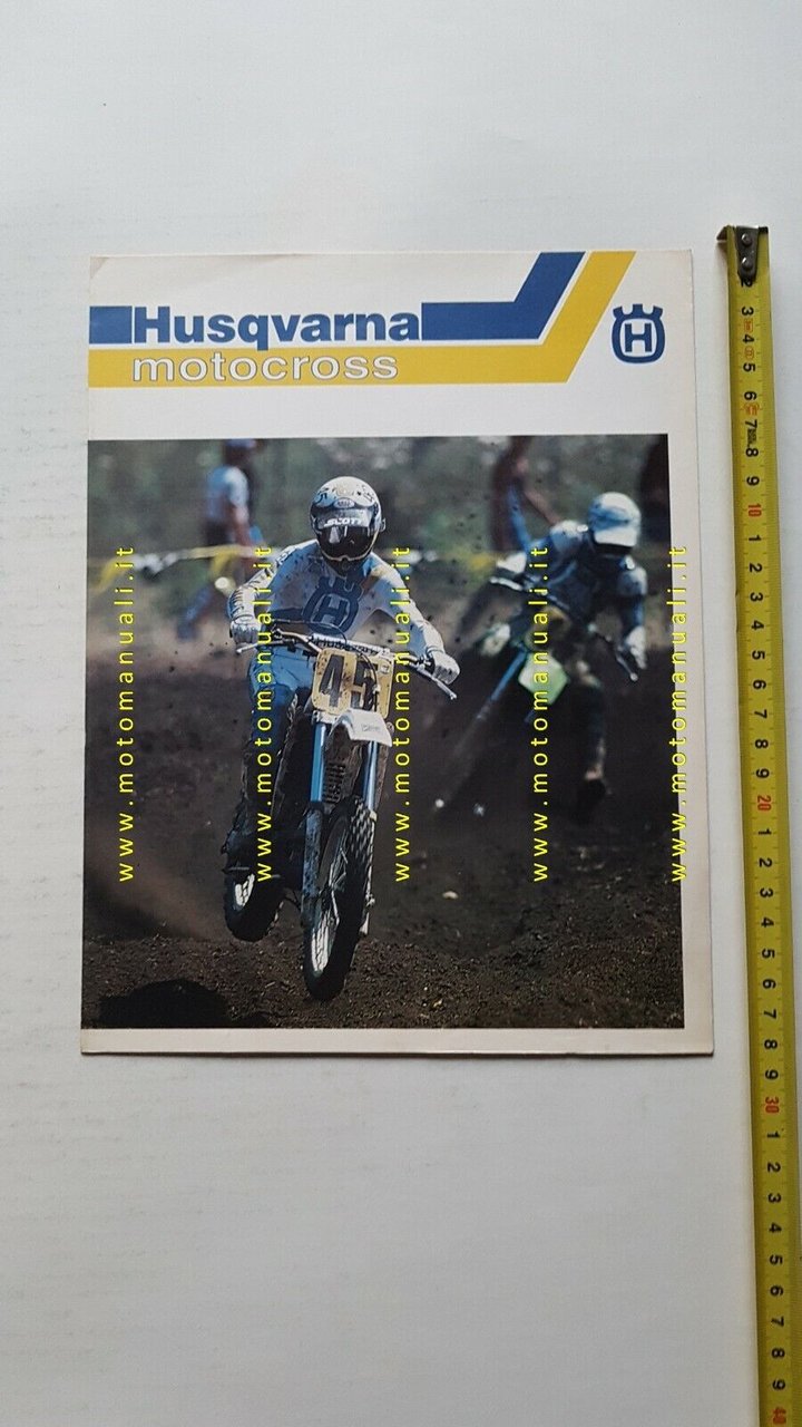 Husqvarna 500 CR + modelli Cross 1985 depliant moto originale …