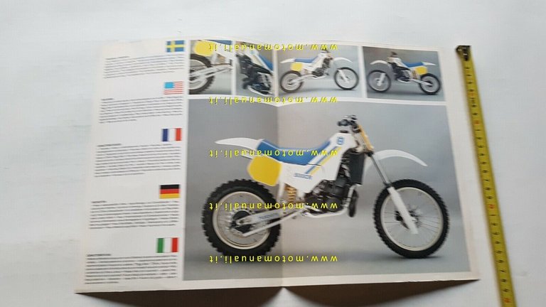Husqvarna 500 CR + modelli Cross 1985 depliant moto originale …