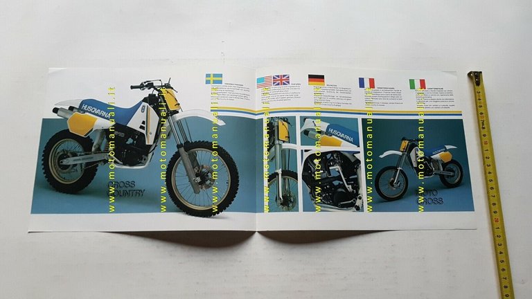 Husqvarna 510 TC TE TX 1987 depliant moto originale brochure