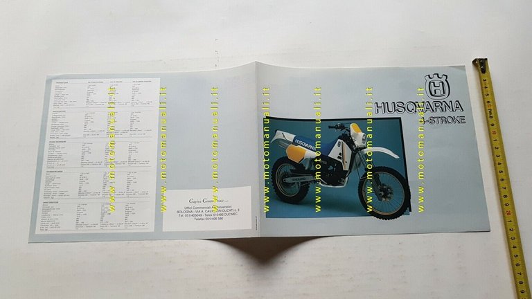 Husqvarna 510 TC TE TX 1987 depliant moto originale brochure
