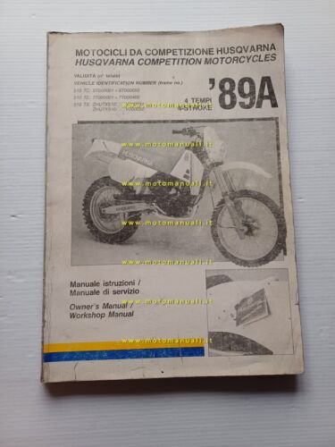 Husqvarna 510 TC-TE-TX 1989 manuale uso officina originale owner workshop …