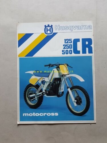 Husqvarna cross 500 CR -250 CR -125 CR 1985 depliant …