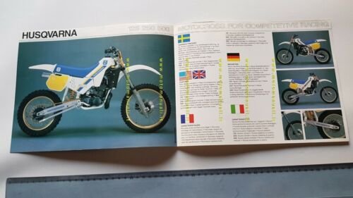 Husqvarna gamma modelli Cross 1986 depliant moto originale brochure