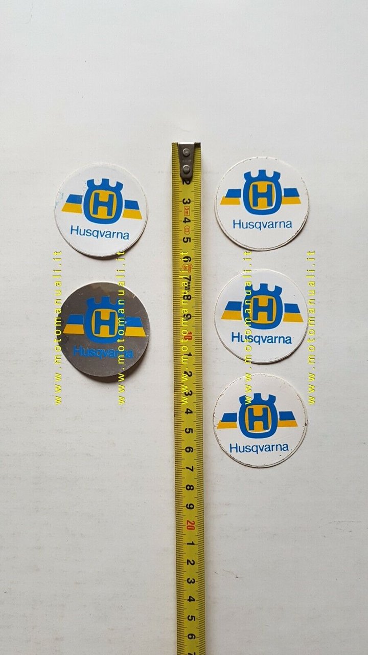 Husqvarna lotto 5 adesivi pubblicitari originali genuine factory stickers