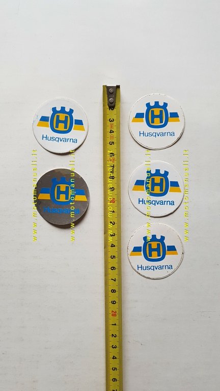 Husqvarna lotto 5 adesivi pubblicitari originali genuine factory stickers