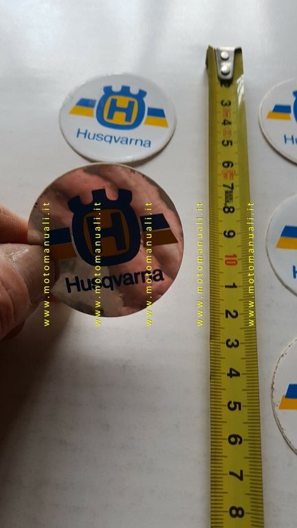 Husqvarna lotto 5 adesivi pubblicitari originali genuine factory stickers