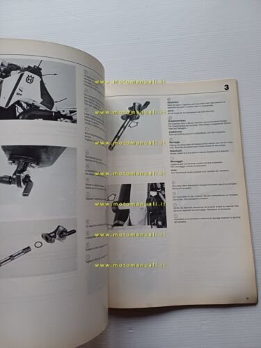 Husqvarna modelli competizione 1988 manuale uso originale