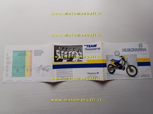 Husqvarna produzione Cross Enduro modelli 1987 depliant italiano originale