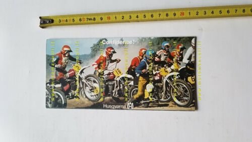 Husqvarna produzione modelli 1974 depliant ENGLISH moto originale brochure