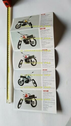 Husqvarna produzione modelli 1976 depliant ENGLISH moto originale brochure