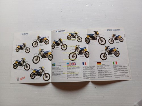 Husqvarna produzione modelli 2 tempi cross enduro 1987 depliant originale