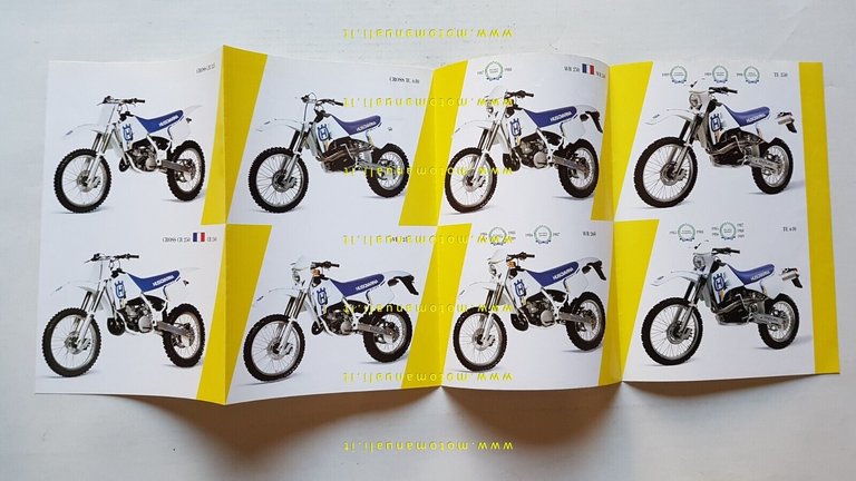 Husqvarna produzione modelli Cross Enduro 1991 depliant moto originale brochure