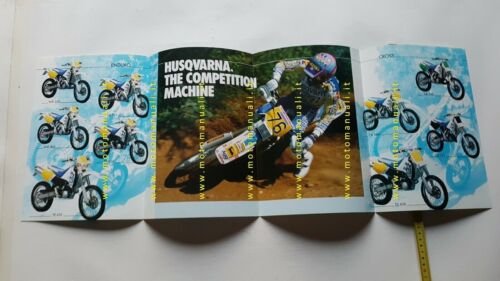 Husqvarna produzione modelli Cross Enduro 1992 depliant moto originale brochure