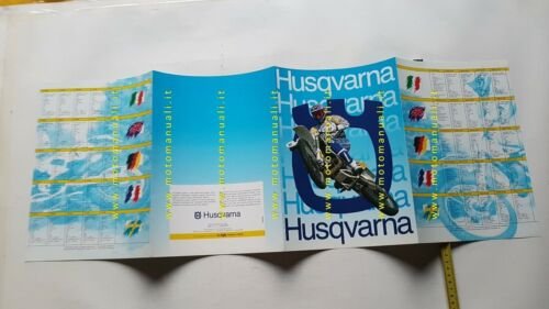Husqvarna produzione modelli Cross Enduro 1992 depliant moto originale brochure