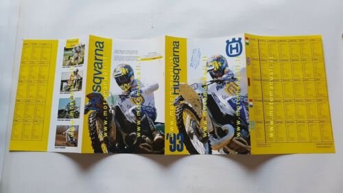 Husqvarna produzione modelli Cross Enduro 1993 depliant moto originale brochure