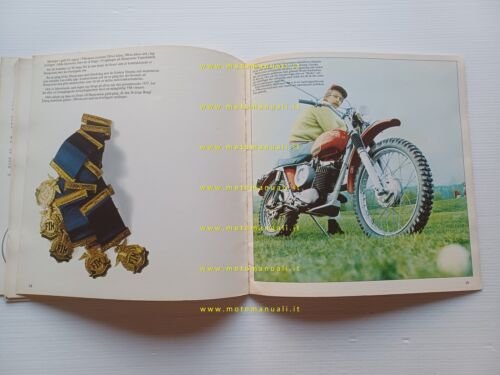 Husqvarna storia modelli gare produzione 1903-1969 depliant originale svedese