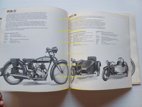 Husqvarna storia modelli gare produzione 1903-1969 depliant originale svedese