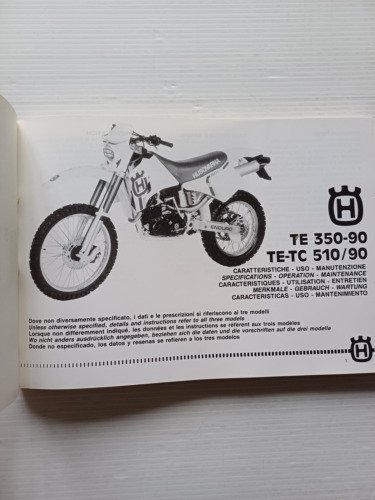 Husqvarna TE 350 - TETC 510 1990 manuale uso originale …