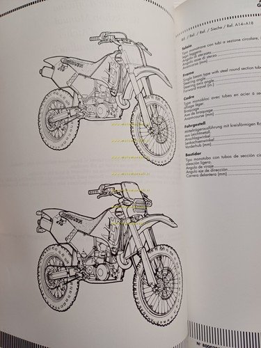 Husqvarna TE 350 1992 - TE-TC 610 1992 AGGIORNAMENTO Manuale …